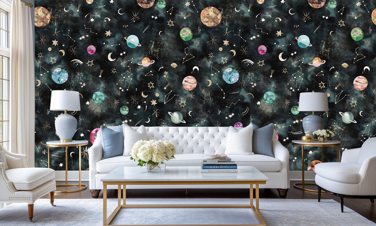 Celestial Dreamscape wallpaper mural - XWALLX
