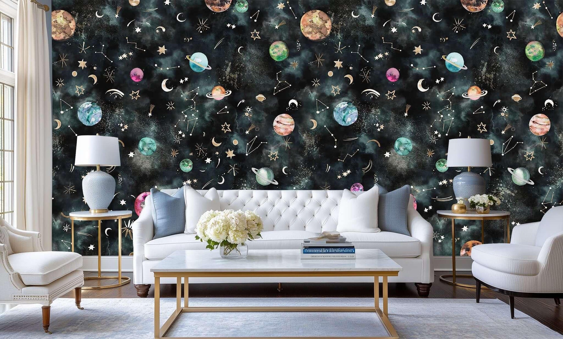 Celestial Dreamscape wallpaper mural - XWALLX