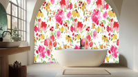 Vibrant Floral Elegance wall mural Mural wall mural - XWALLX