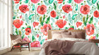 Joyful Poppies Watercolor wall art - XWALLX