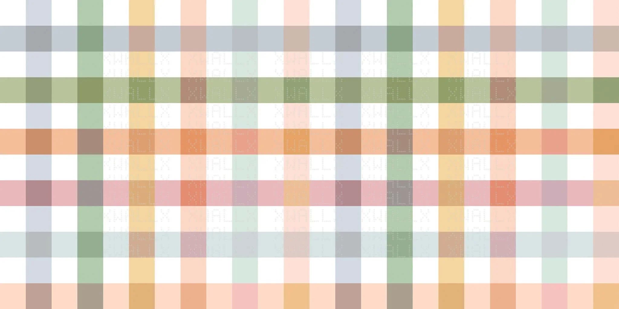 Pastel Ekose Kemer Duvar Posteri
