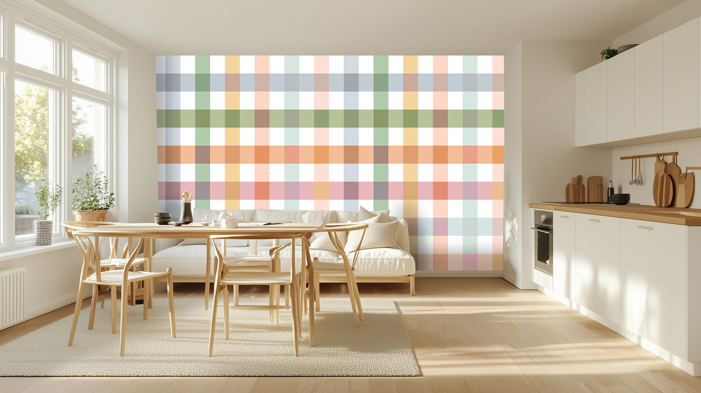 Pastel Plaid Archway wallpaper - XWALLX