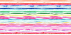 Vibrant Watercolor Stripe Wall Mural