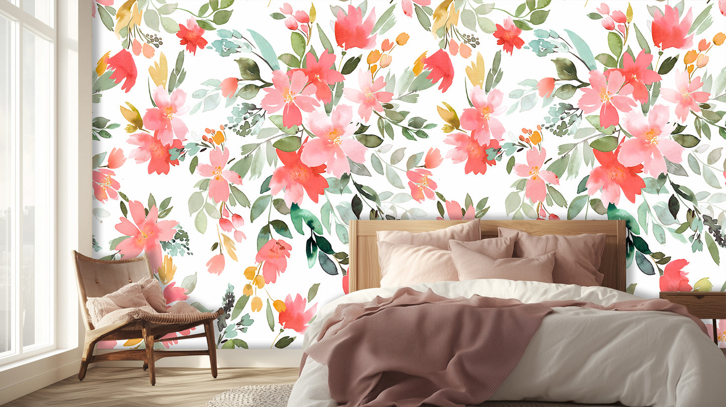 Watercolor Bloom Arch wall art - XWALLX