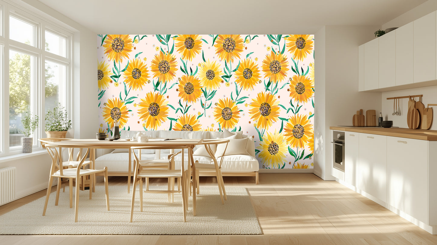 Golden Sunflower Bloom wallpaper - XWALLX