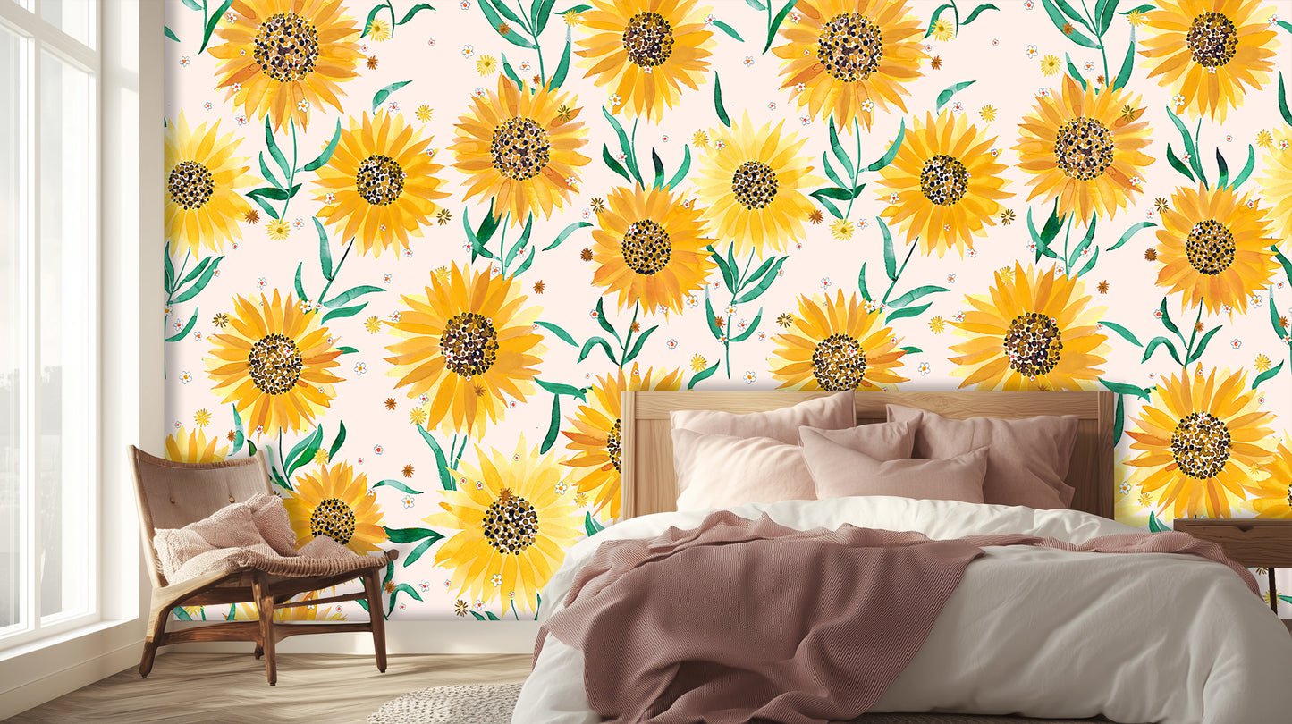 Golden Sunflower Bloom wall art - XWALLX