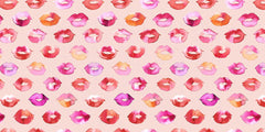 Watercolor Kiss Lips Wall Mural