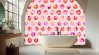 Watercolor Kiss Lips wall mural - XWALLX