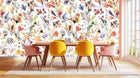 Whimsical Floral Watercolor wallpaper mural - XWALLX