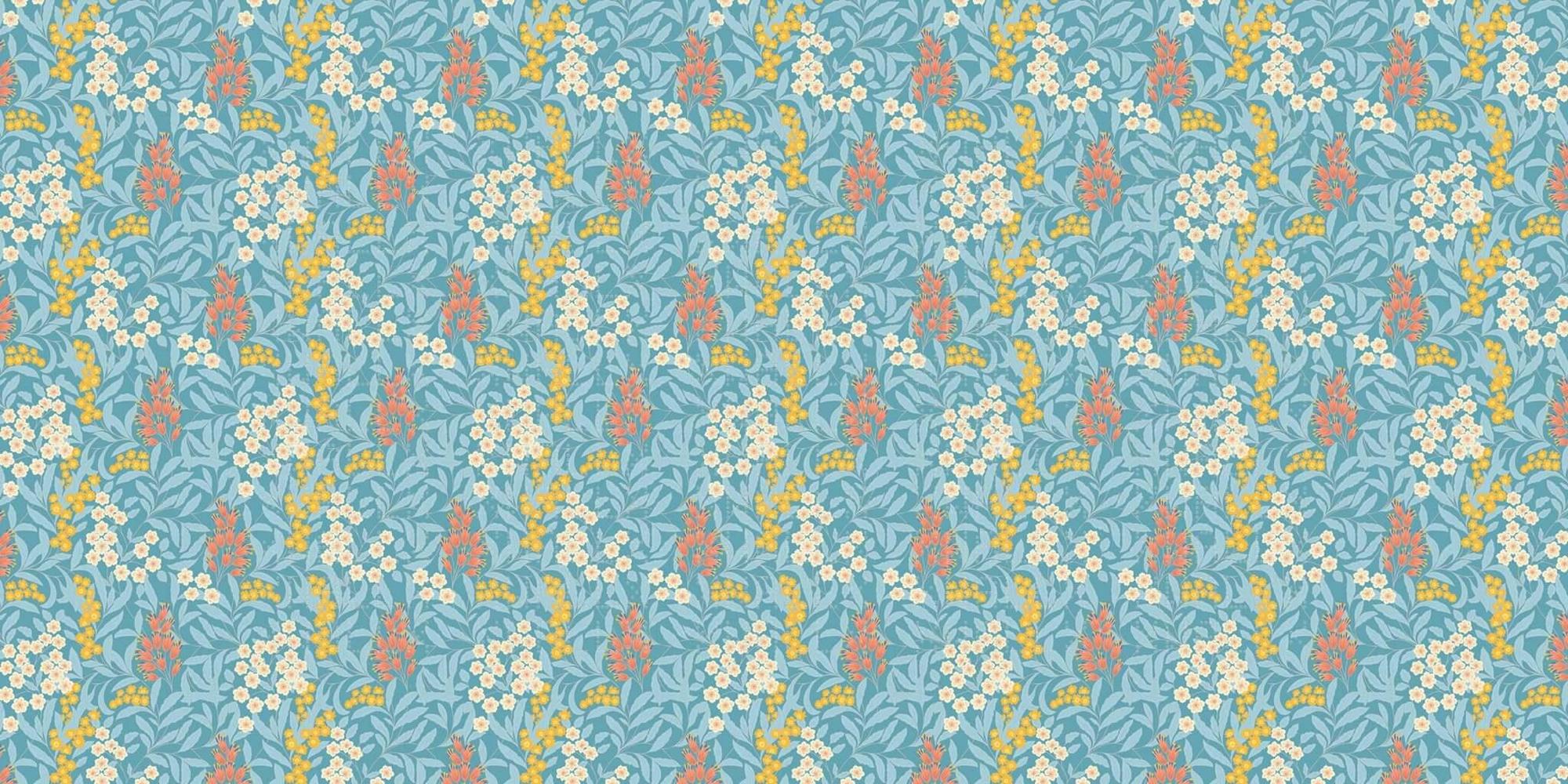 Flowing Botanical Bloom Wallpaper Mural