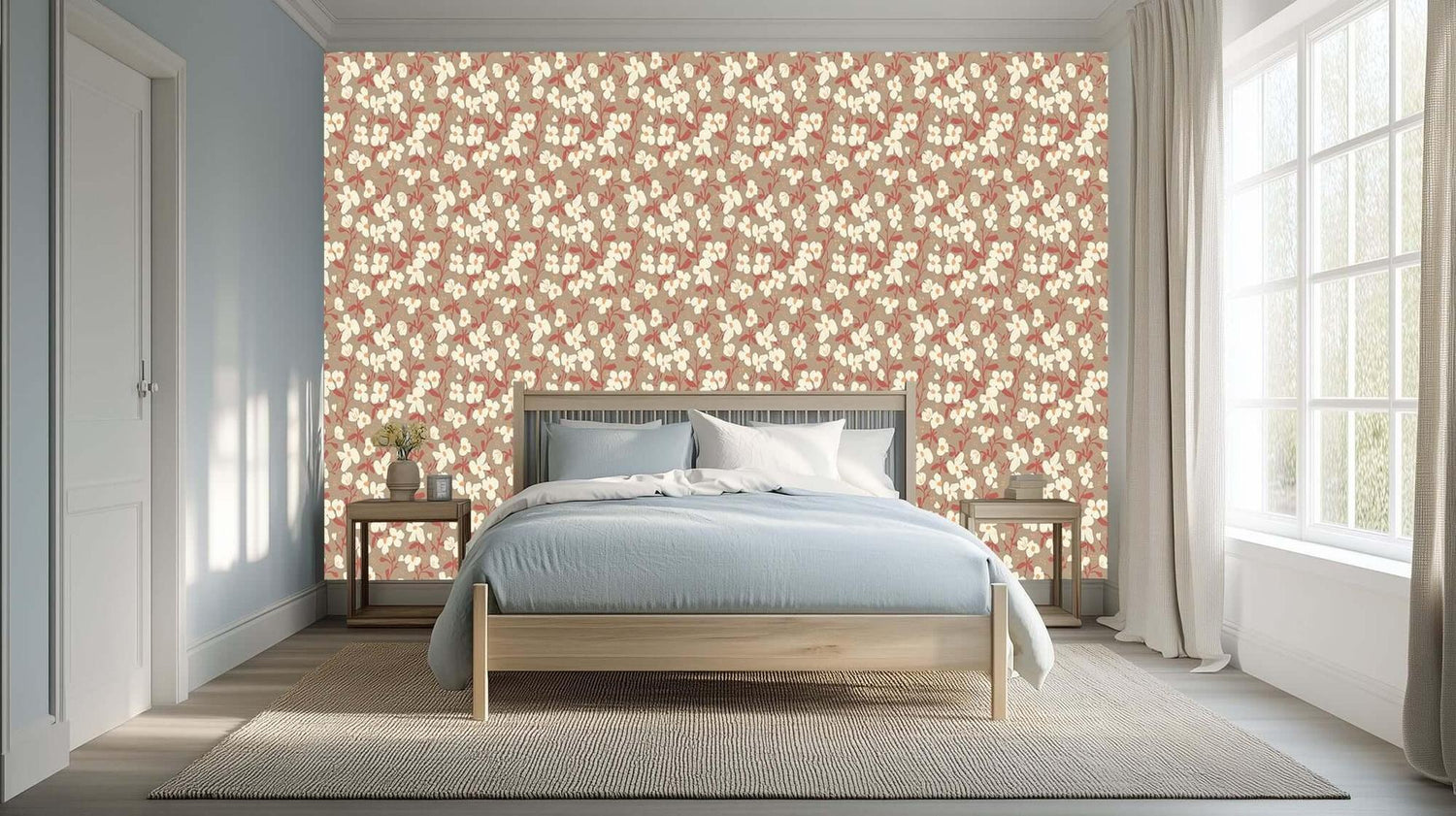 Whispering Bloom Floral wallpaper - XWALLX