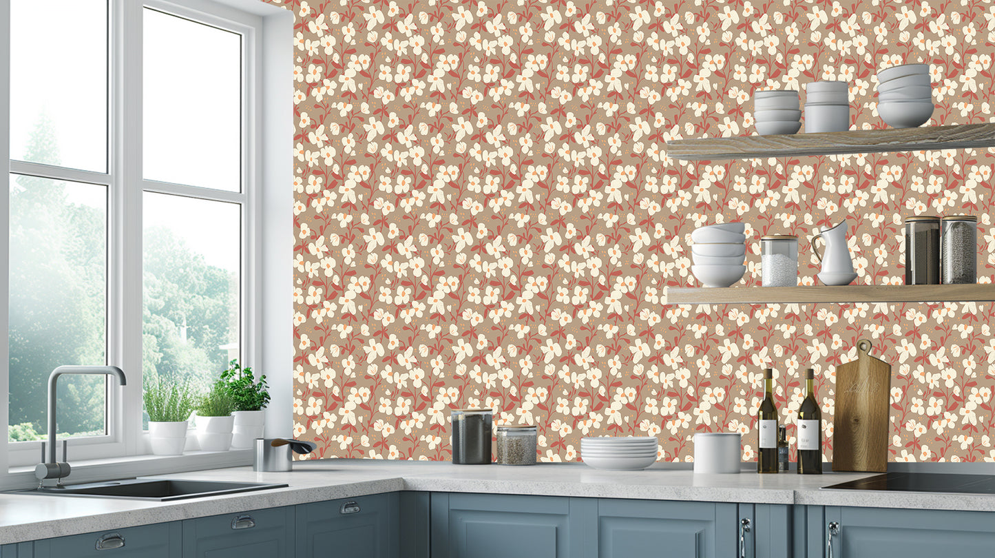 Whispering Bloom Floral wall decor - XWALLX