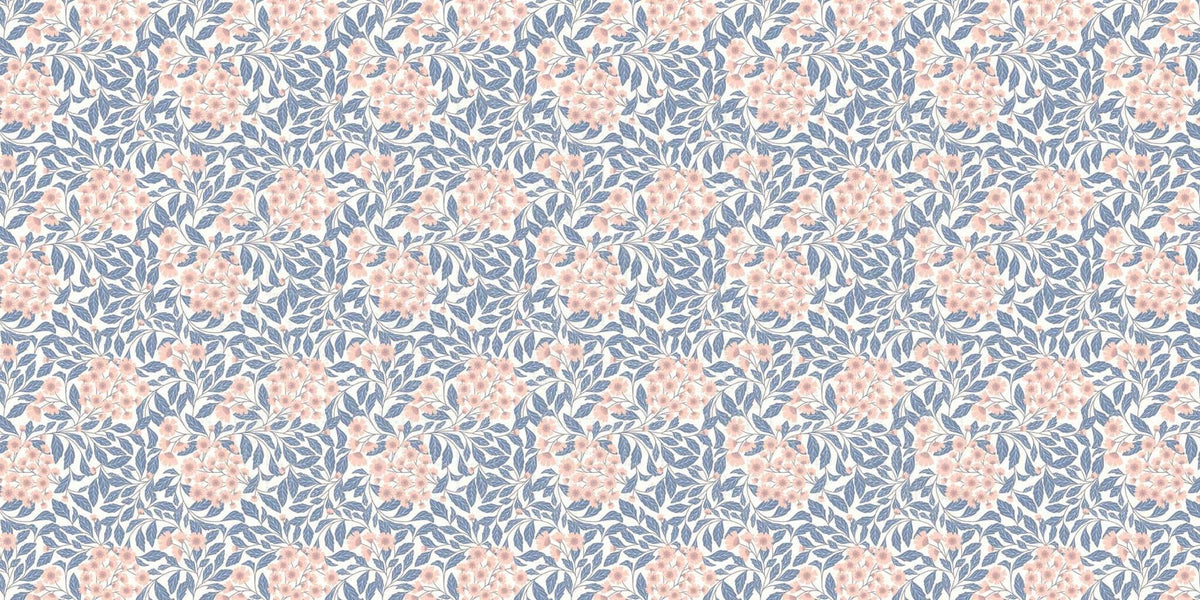Dusty Pink Blossom Weave wall mural - XWALLX