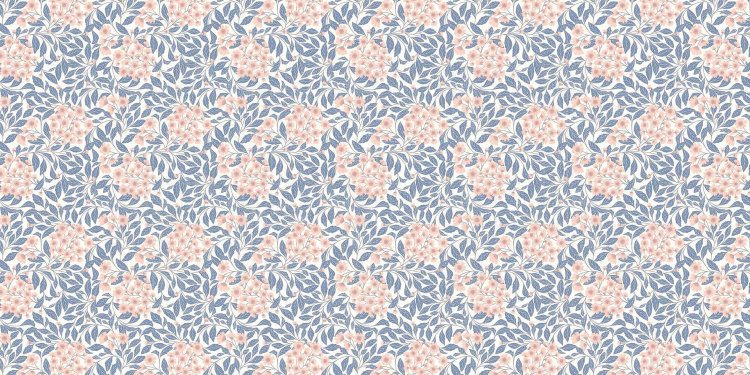 Dusty Pink Blossom Weave wall mural - XWALLX
