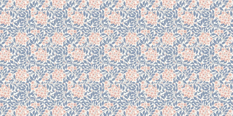 Dusty Pink Blossom Weave wall mural - XWALLX
