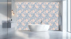 Dusty Pink Blossom Weave wallpaper mural 