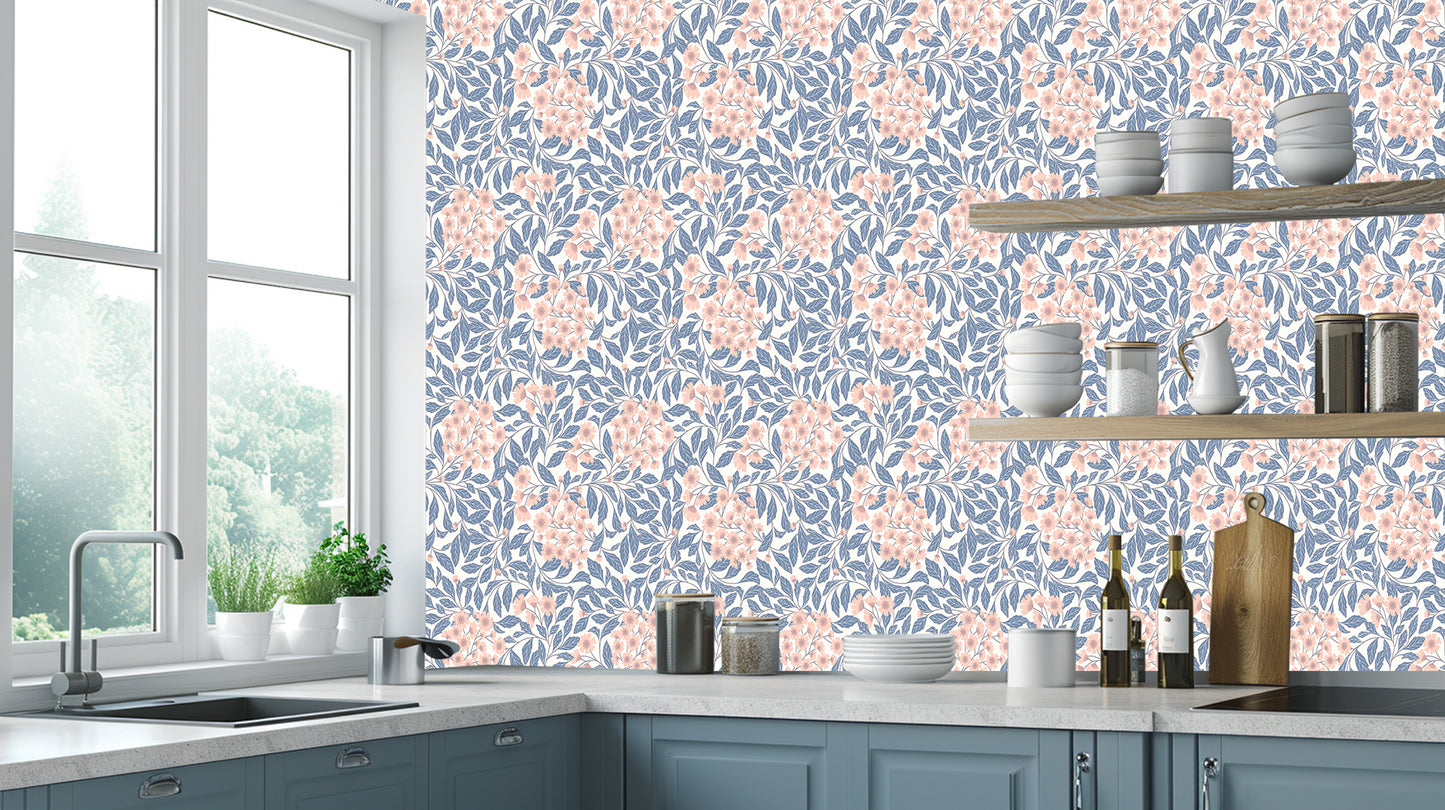 Dusty Pink Blossom Weave wall decor - XWALLX