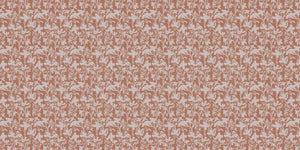 Terracotta Bloom Silhouette wall mural - XWALLX