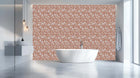 Terracotta Bloom Silhouette poster duvar kağıdı - XWALLX