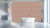 Terracotta Bloom Silhouette Wallpaper Mural