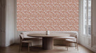 Terracotta Bloom Silhouette duvar sanatı - XWALLX