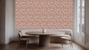 Terracotta Bloom Silhouette wall art - XWALLX