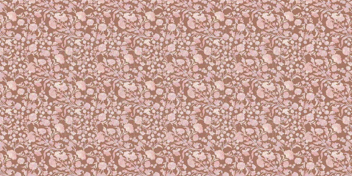 Blush Floral Vine wall mural - XWALLX