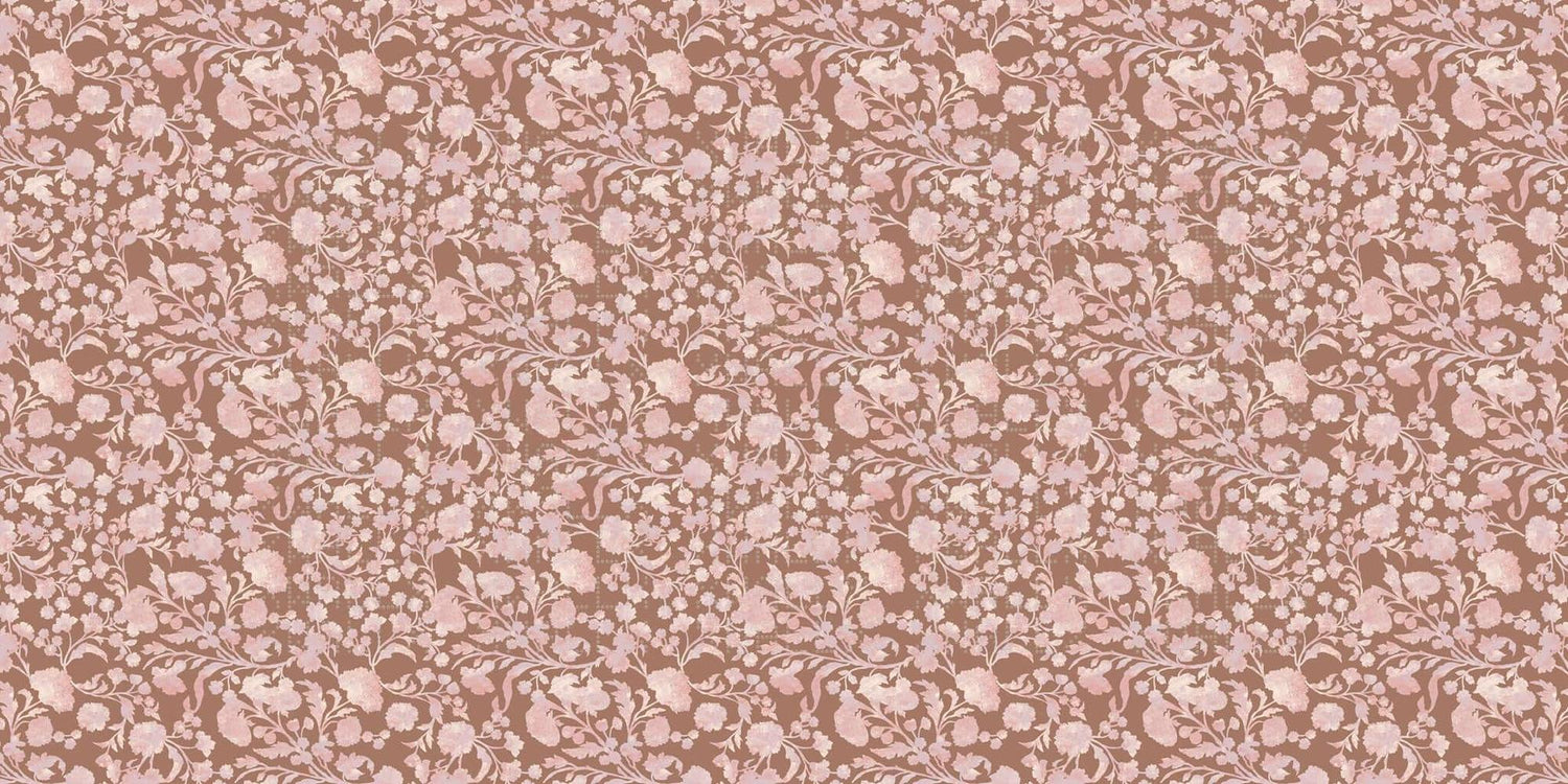Blush Floral Vine wall mural - XWALLX