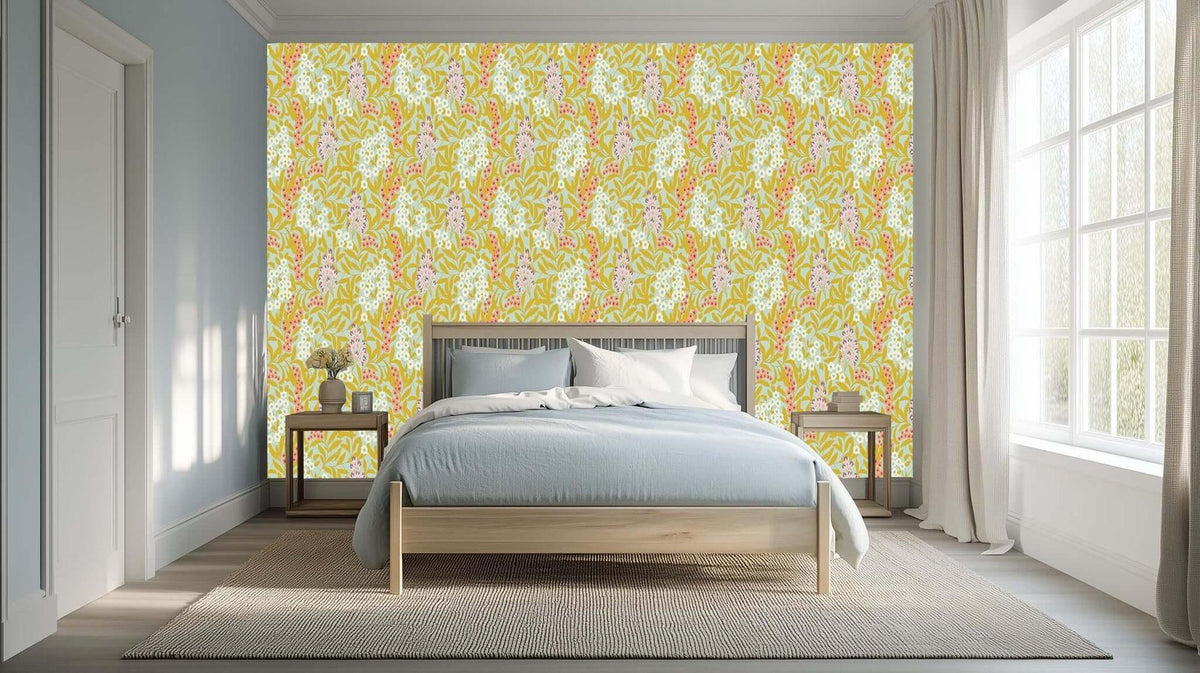 Botanical Rhapsody Floral wallpaper - XWALLX