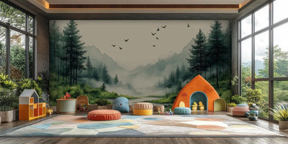 Serene Forest wallpaper mural - XWALLX