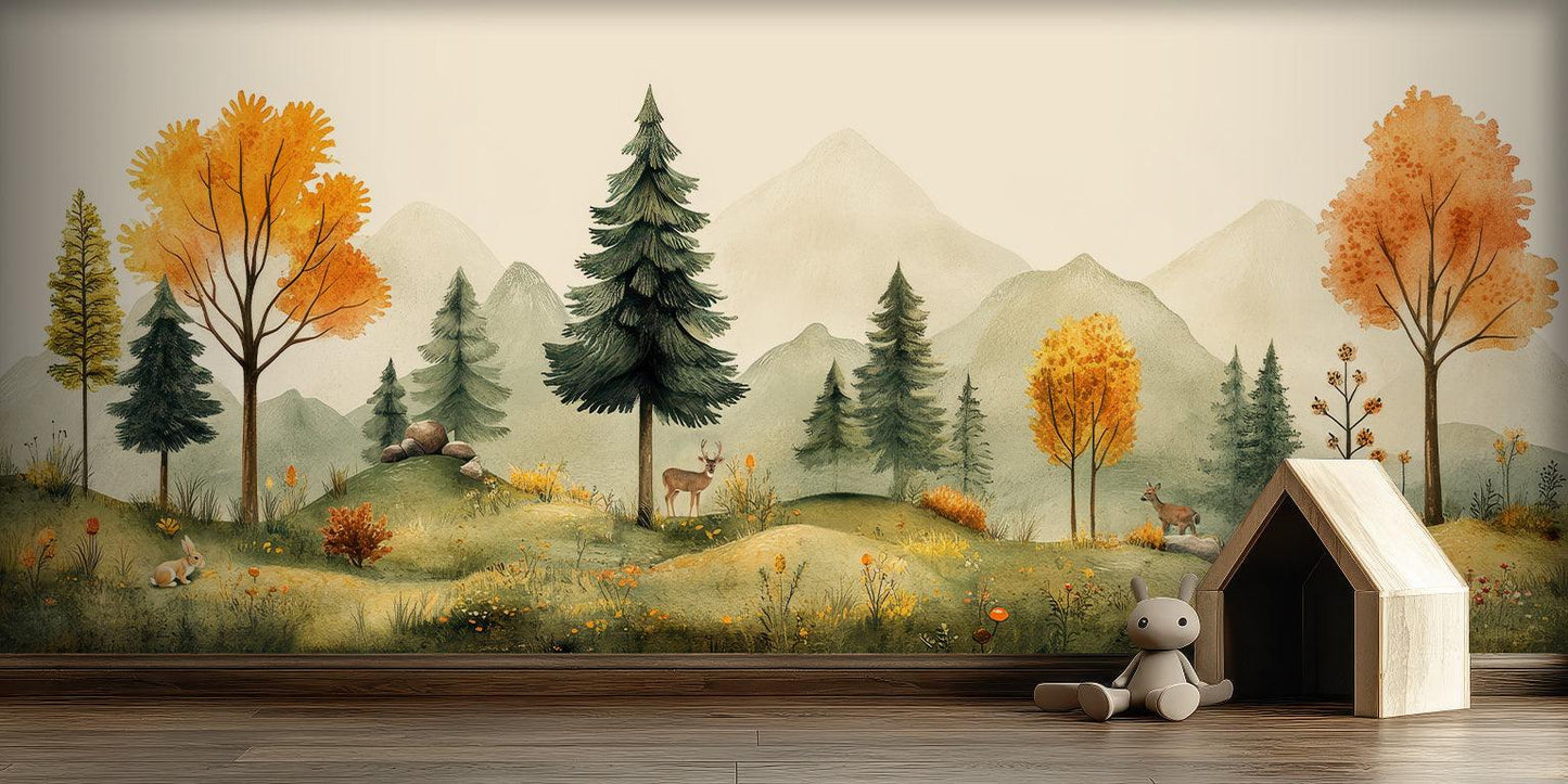 Woodland Wonders wall mural - XWALLX