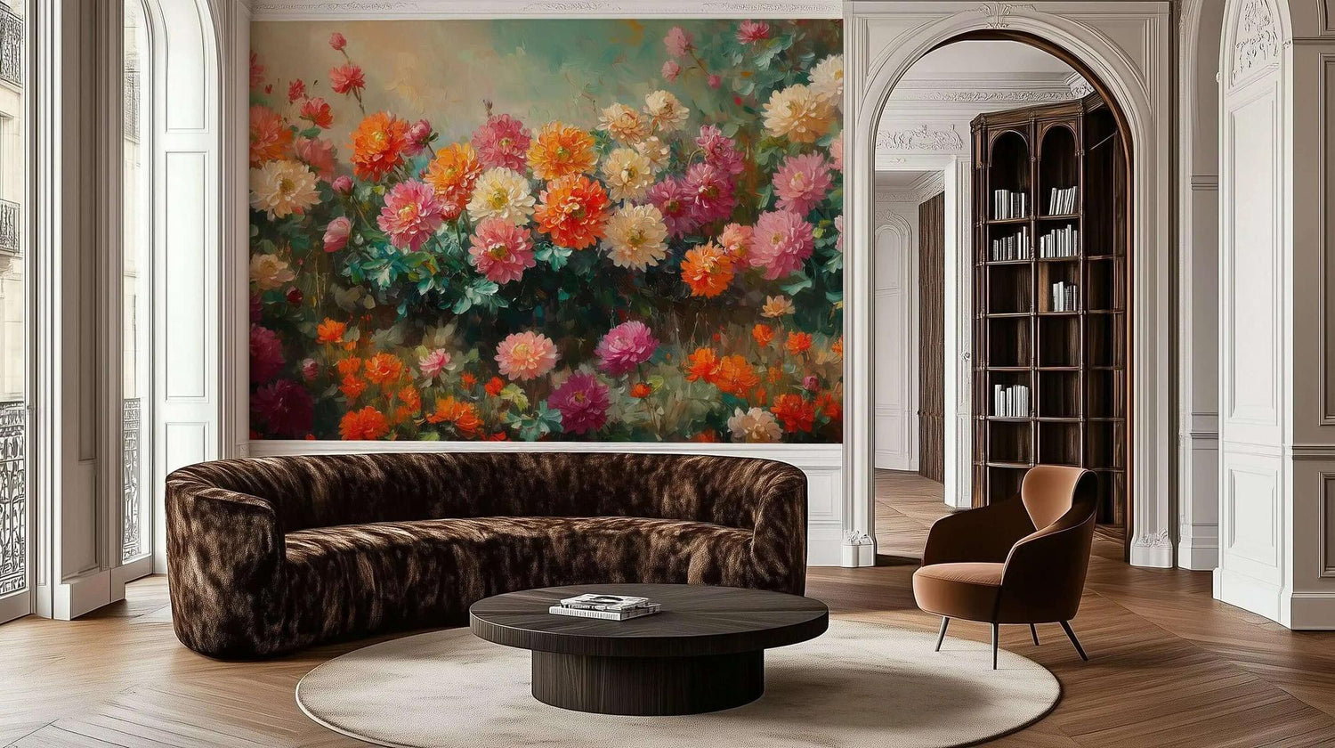 Renkli Floral Bahçe duvar kağıdı - XWALLX