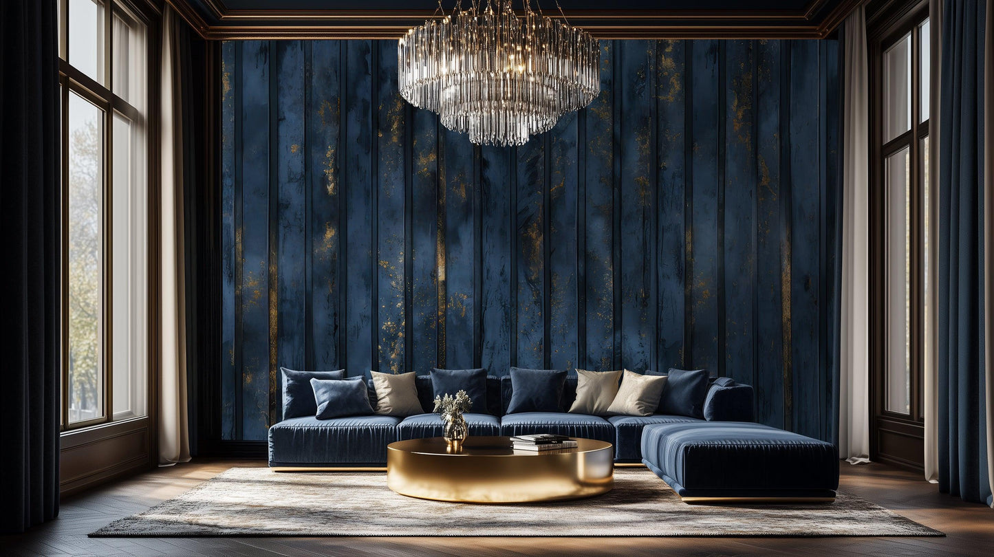 Navy Blue wall mural - XWALLX