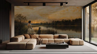 Sunset Lake Duvar posteri - XWALLX
