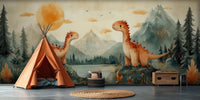 Dinosaur Friends duvar sanatı - XWALLX