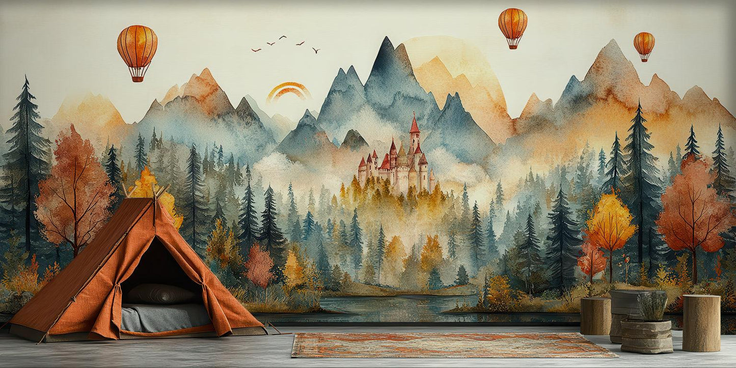 Fairy Tale Castle wall mural - XWALLX