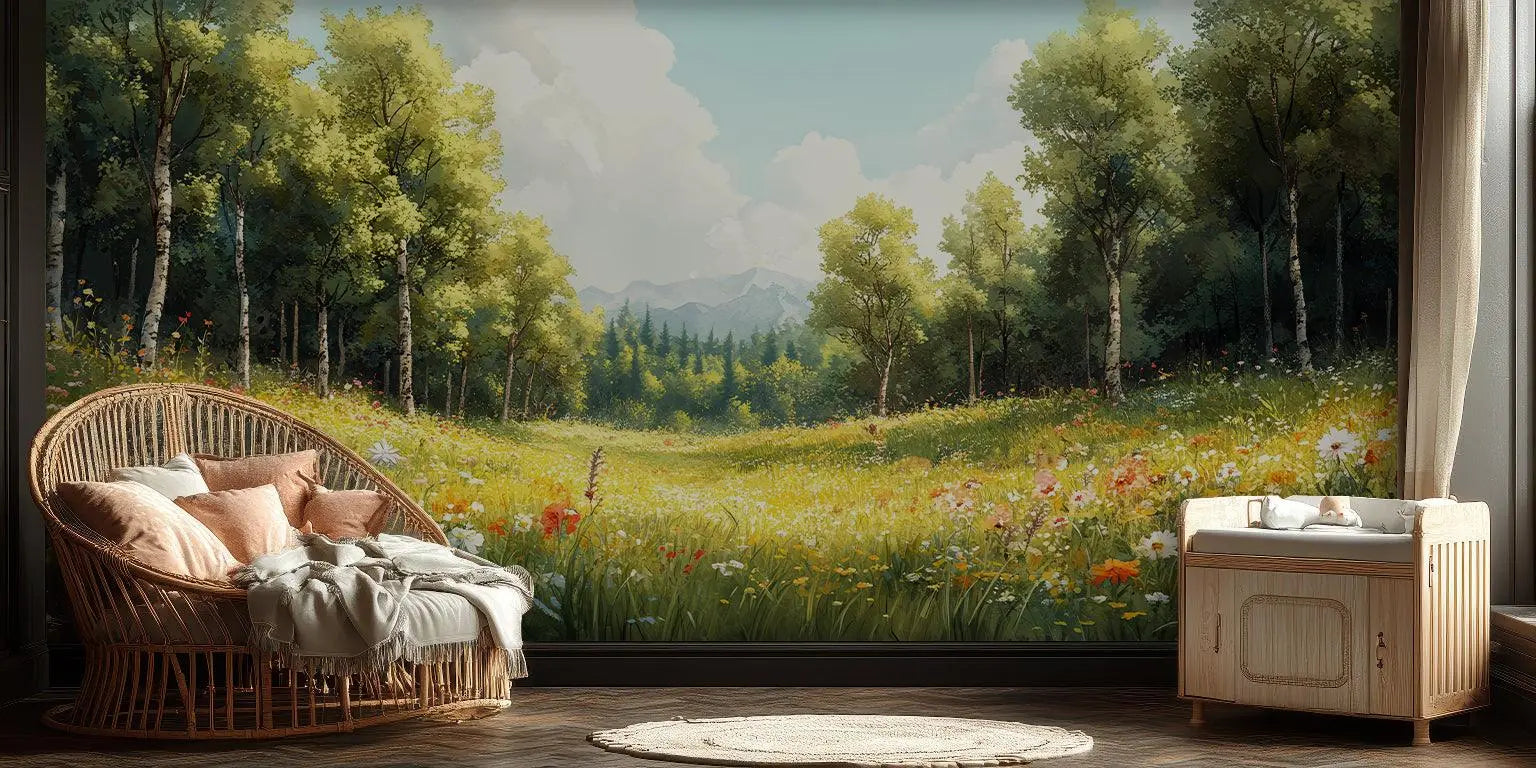 Sunny Meadow wallpaper - XWALLX