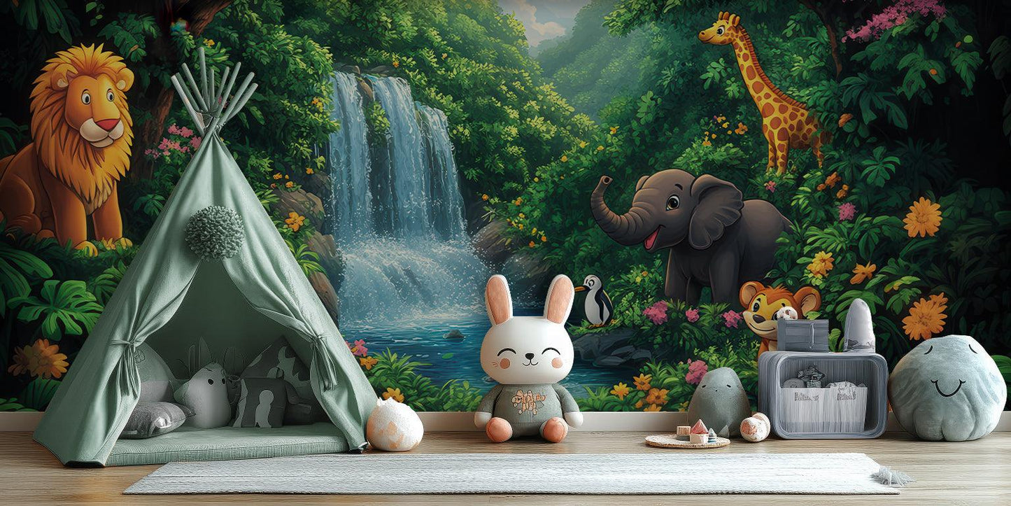 Sweet Jungle Animals wall art - XWALLX