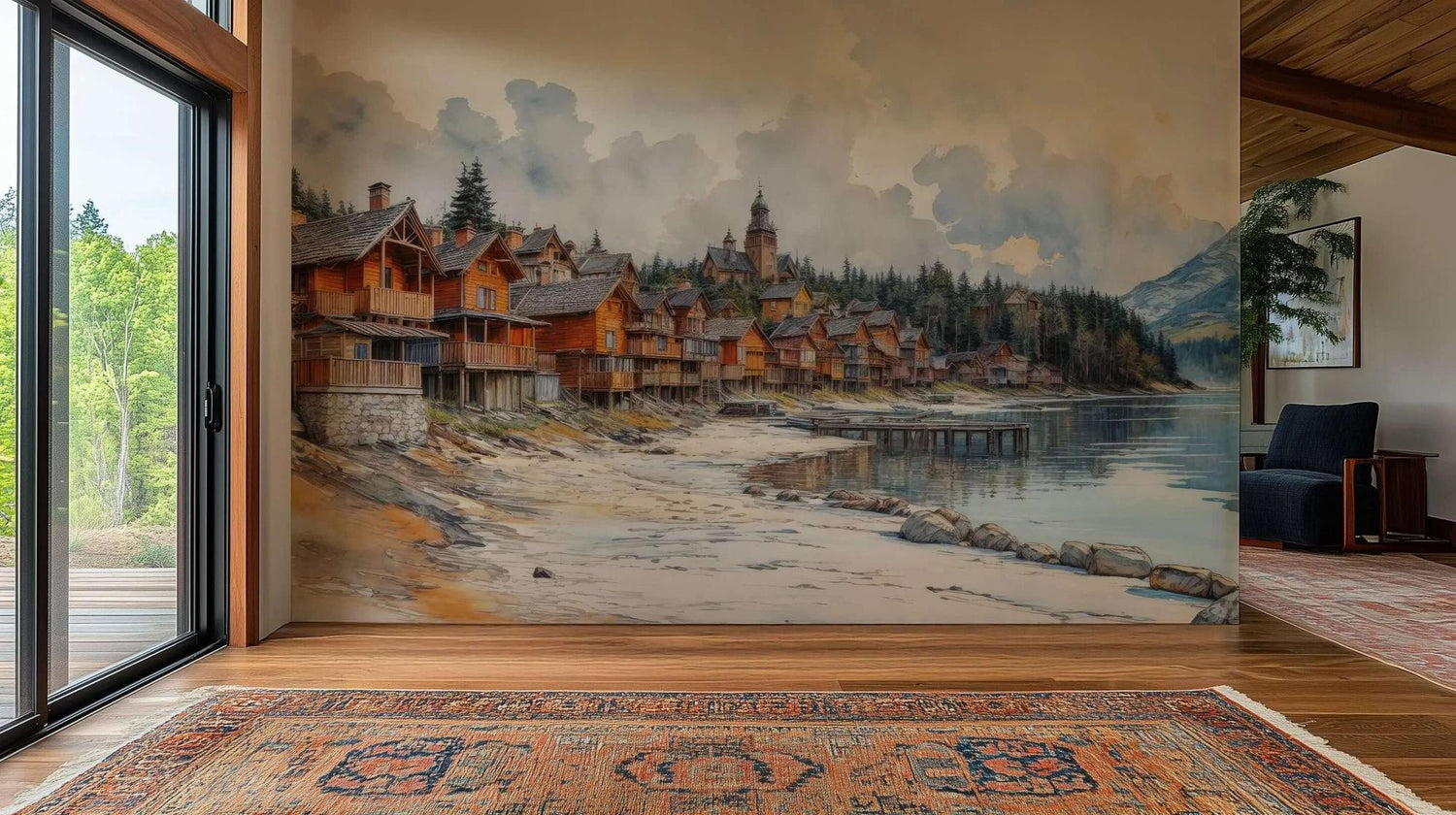 Lakeside Village duvar sanatı - XWALLX