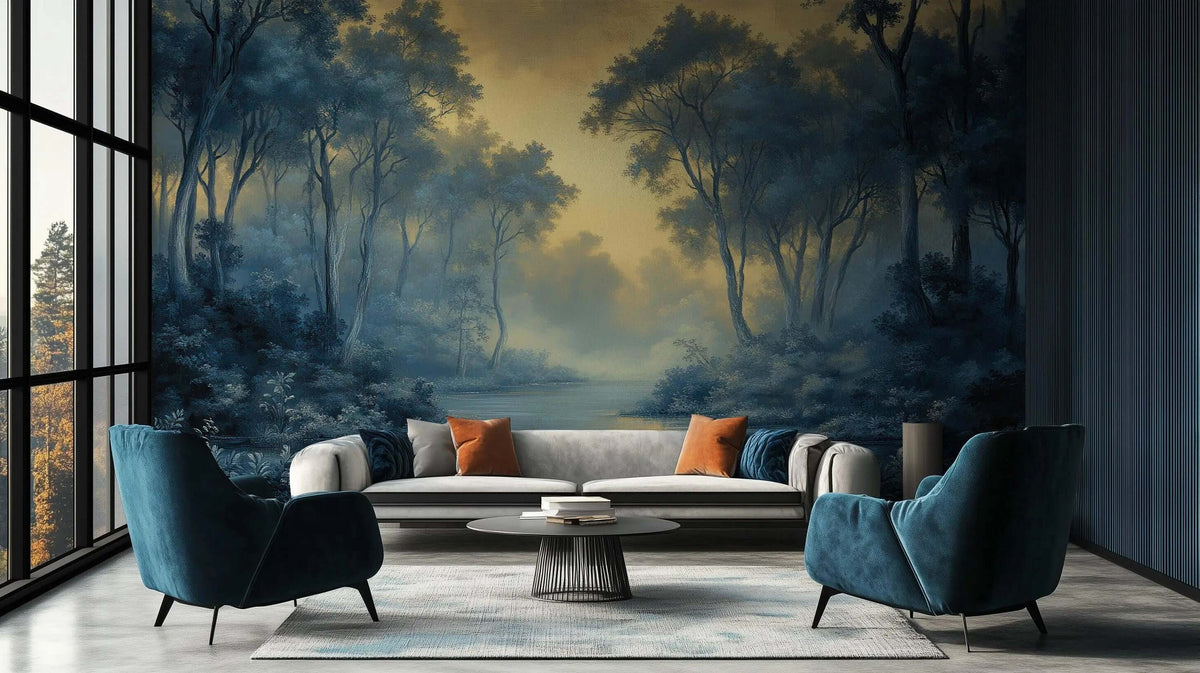 Tranquil Forest Scene Wallpaper Mural