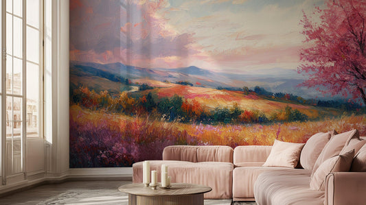 Pink Tree wall mural - XWALLX