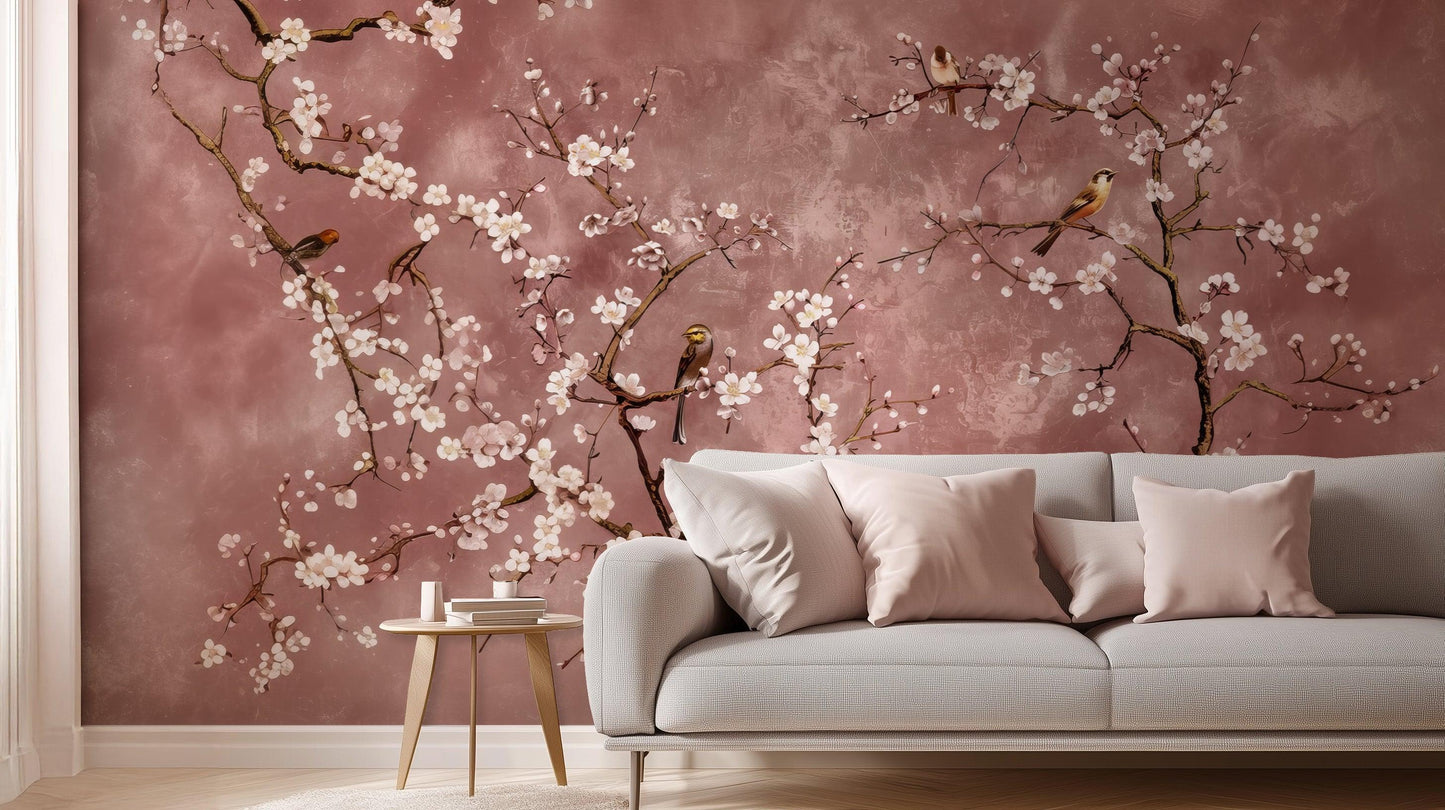 Pink wall mural - XWALLX