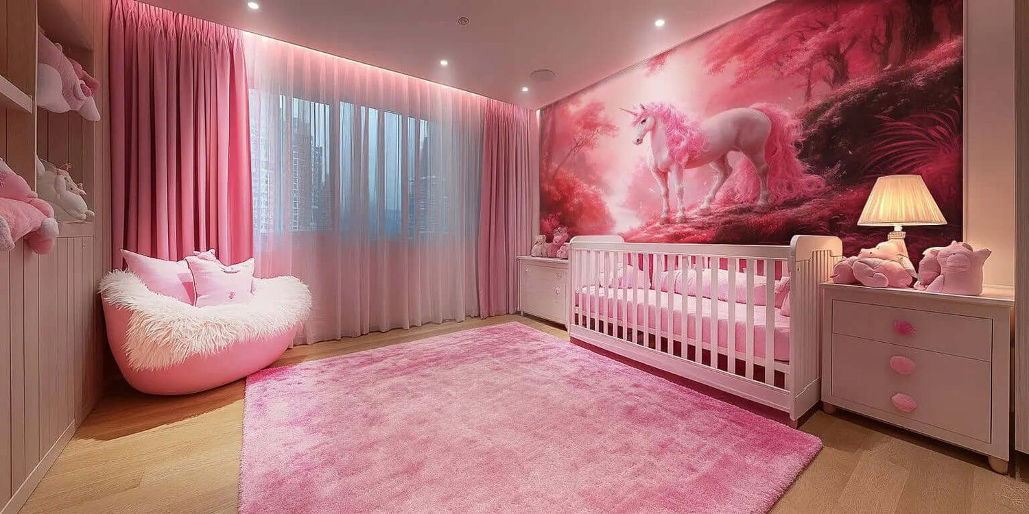 Pembe Unicorn duvar kağıdı - XWALLX