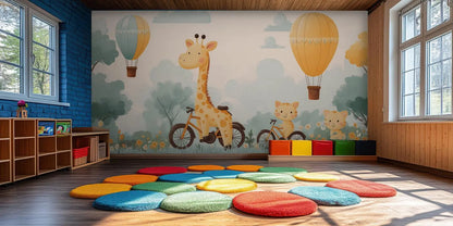 Giraffe wallpaper mural - XWALLX