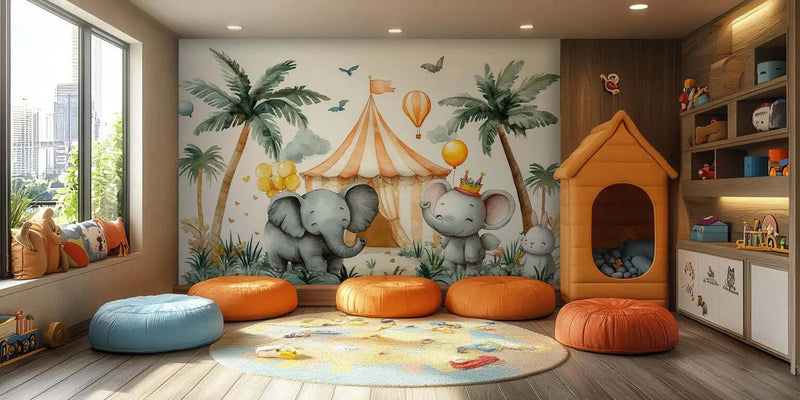 Sirk Fil duvar sanatı - XWALLX