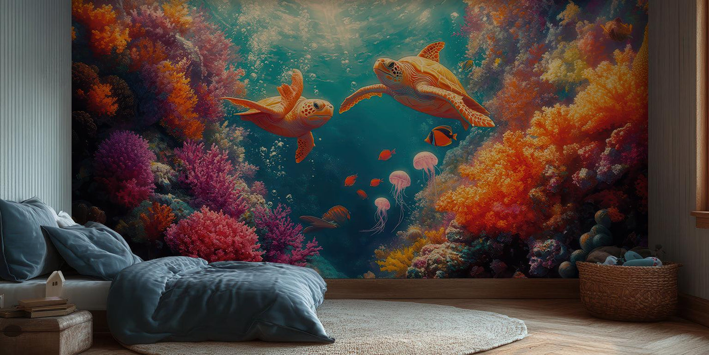 Enchanting Sea Turtle wall art - XWALLX