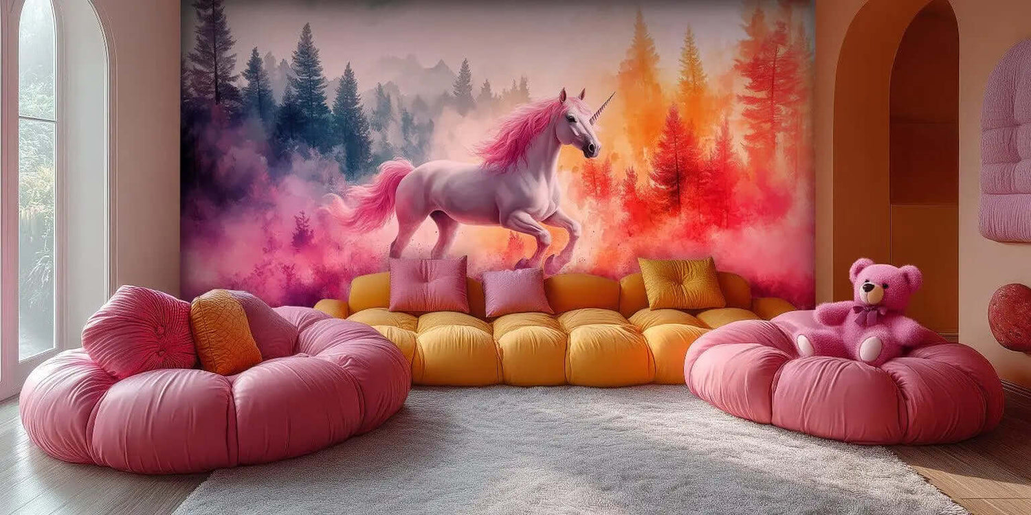 Unicorn Fantasy poster duvar kağıdı - XWALLX