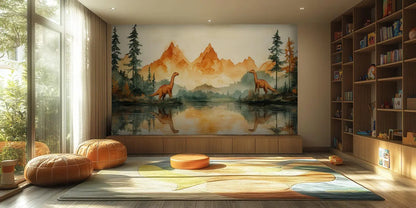 Dinosaur Landscape wall art - XWALLX