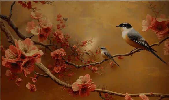 Red Blossom room design - XWALLX