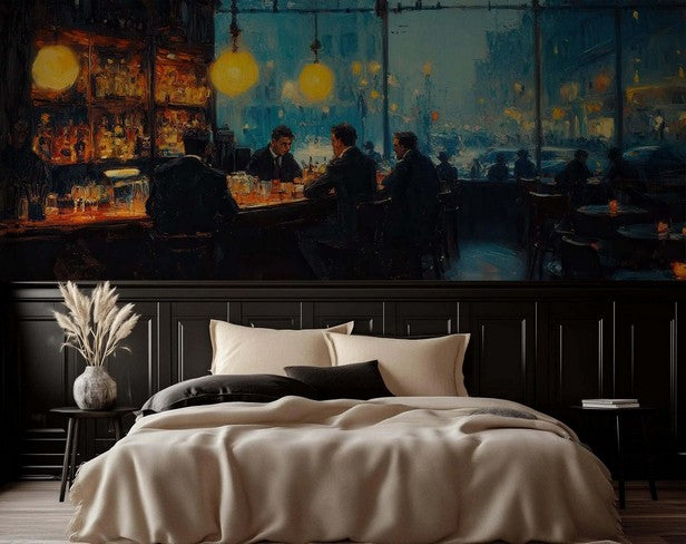 Retro City Wallpaper Mural